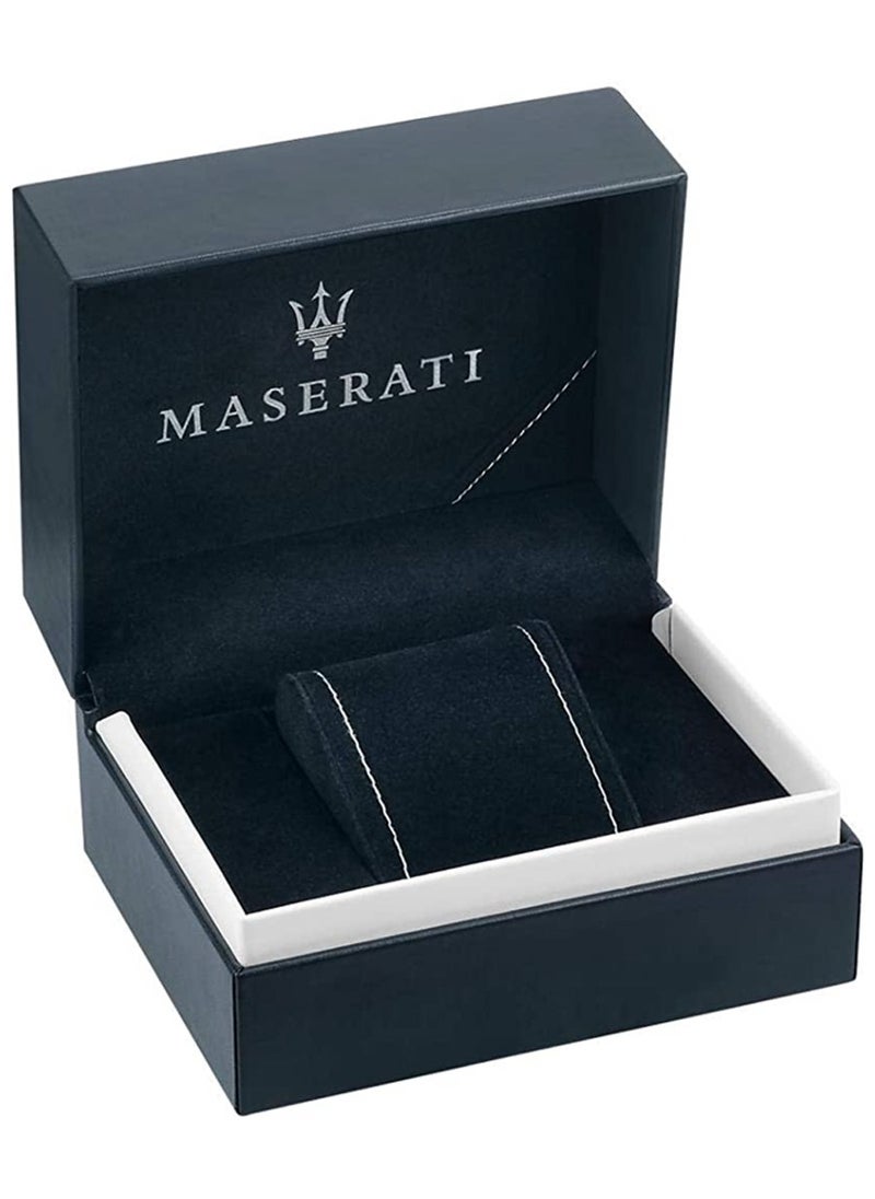 Maserati Men's Traguardo Multifunction Black Leather Watch R8871612025  - Image 5