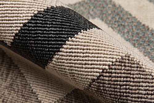 Momeni Rugs , Baja Collection Contemporary Indoor & Outdoor Area Rug, Easy to Clean, UV protected & Fade Resistant, 2'3" x 7'6" Runner, Sage Brown/Green - Image 5