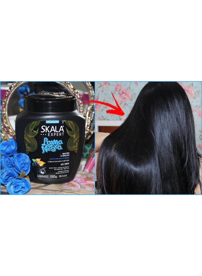 Scala Therapeutic cream for dark hair with black clay from Scala Express 1000 grams - Image 2