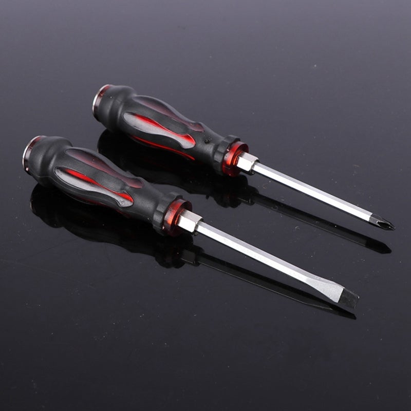 Magnetic Screwdriver Set: 7 Carbon Steel 1-Piece Forged Drivers - Corrosion-Resistant Heat Treated Chrome Plated Screwdriver Kit for Home Repair DIY Home Improvement - Image 4