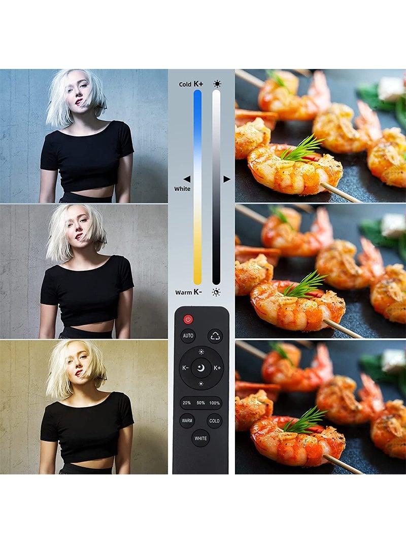 فلاشهوك طقم إضاءة صندوق إضاءة للتصوير الفوتوغرافي مع لمبات 200 وات بثلاثة ألوان وصناديق إضاءة وحقيبة حمل لتصوير المنتجات الشخصية - Image 3