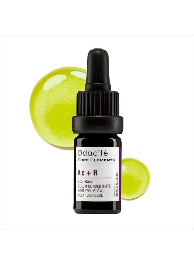 Odacite Odacité Anti Aging Serum Concentrate with Acai + Rose - Revitalizing Facial Oil, Youthful Glow, Improves Skin Tone, Wrinkles, and Firmness, Age defying, Rose Oil, 0.17 fl. oz. - Image 2