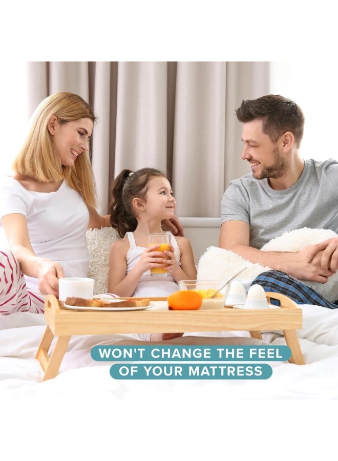 AURIO Premium Queen Size Waterproof Mattress Protector – Ultra-Soft Breathable Hypoallergenic Cover (182x198+30 cm) Noiseless & Dust Mite Resistant – Deep Pocket Fitted Mattress Pad for Total Protection Against Spills and Stains - Image 5