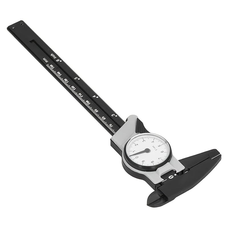 Yellow 6 Inch Plastic Vernier Dial Caliper 0-150 mm - Image 1