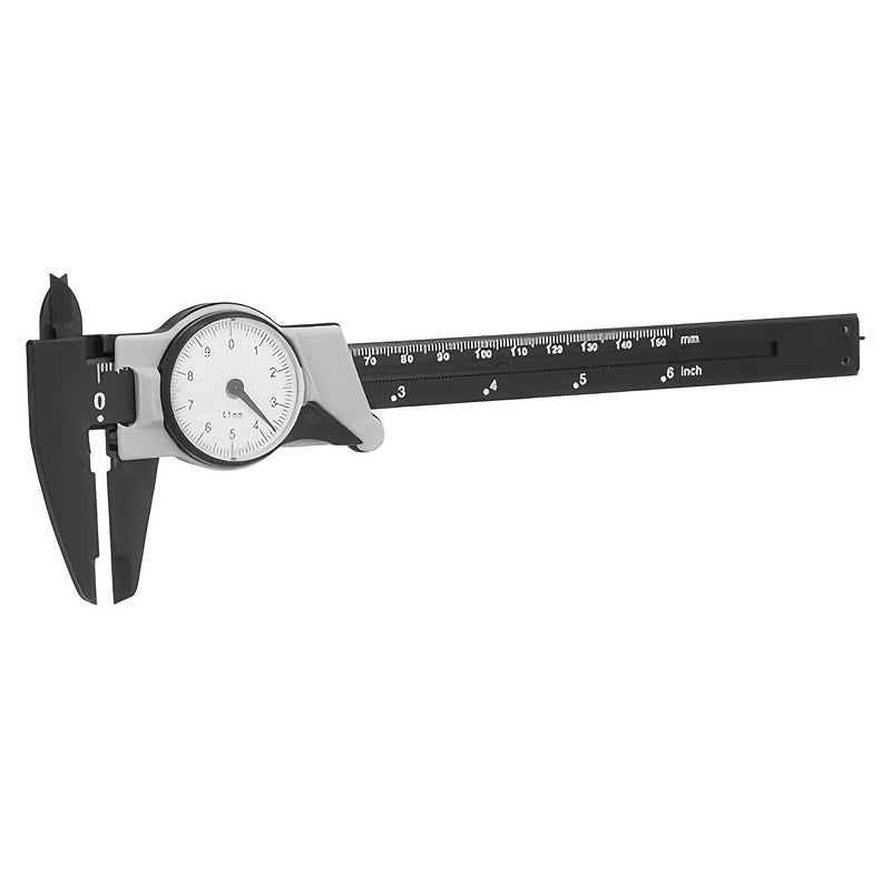 Yellow 6 Inch Plastic Vernier Dial Caliper 0-150 mm - Image 3