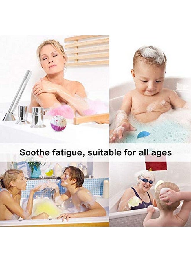 nagaliving - 5+1 Bath Bombs Gift Set, 100% Handmade Pure Essential Oil Bath Bombs, Fizzy Spa For Moisturing Skin, Best Gift Choice For Woman, Kids, Birthday & Valentine'S Day, Rose - Image 1