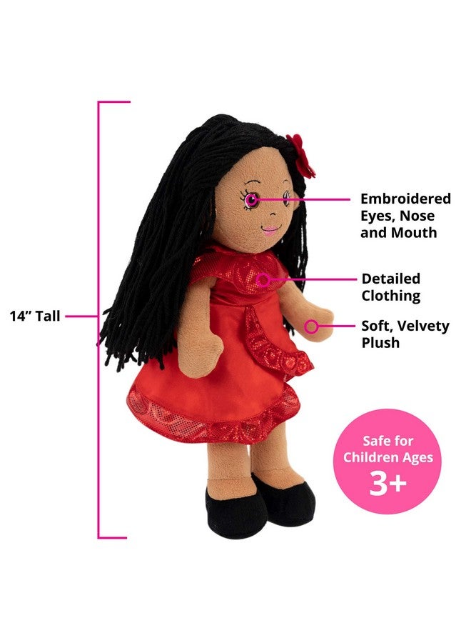 Playtime by Eimmie 14”Soft Baby Doll - Plush Rag Dolls for 2 Year Old Girls & Boys, Toddler & Infants - Washable & Sensory Fabric Body - Julie - Soft Plush Doll - Soft Dolls for Girls - Image 5