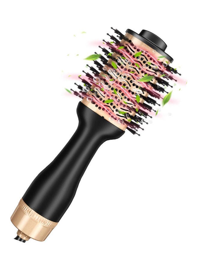 NIBEMINENT 5-In-1 Hair Dryer Brush Black/Gold - Image 1