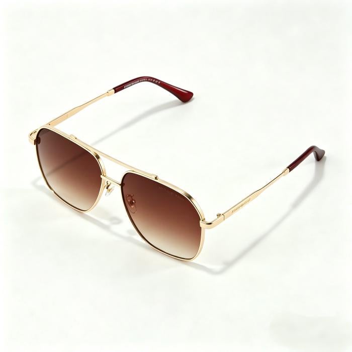 armani Italian luxury design gold thin-frame glasses - Image 3