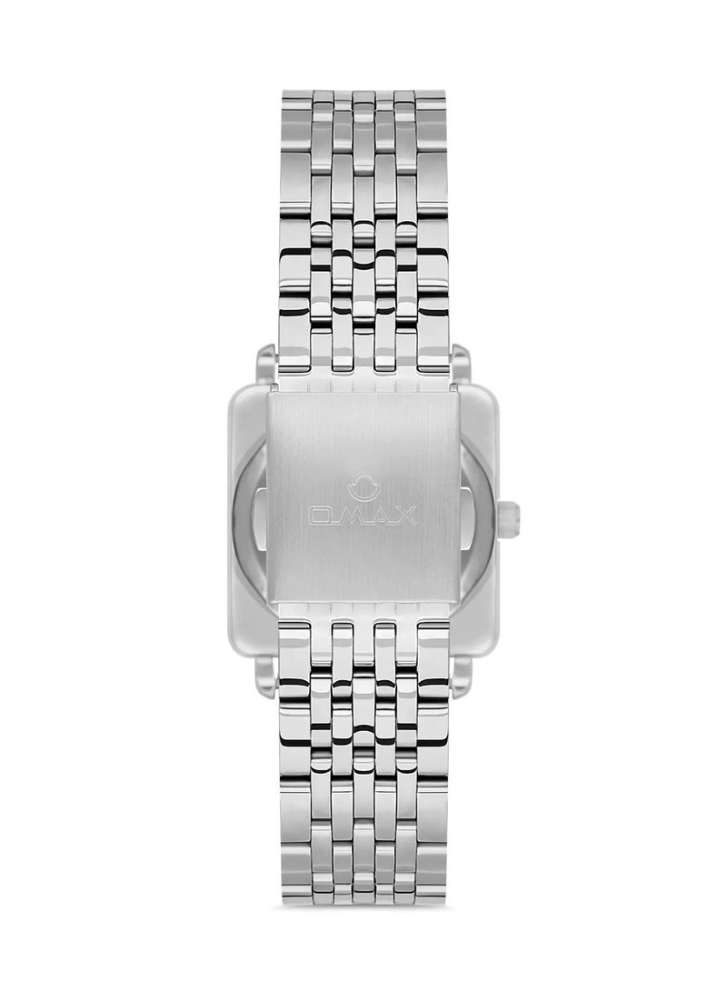 OMAX Omax Women's Silver Casual Luxury Wrist Watch, Watches for Women, Stainless Watches, Stainless Band, Round Dial, Waterproof Watch, 1 Year Warranty - Image 3