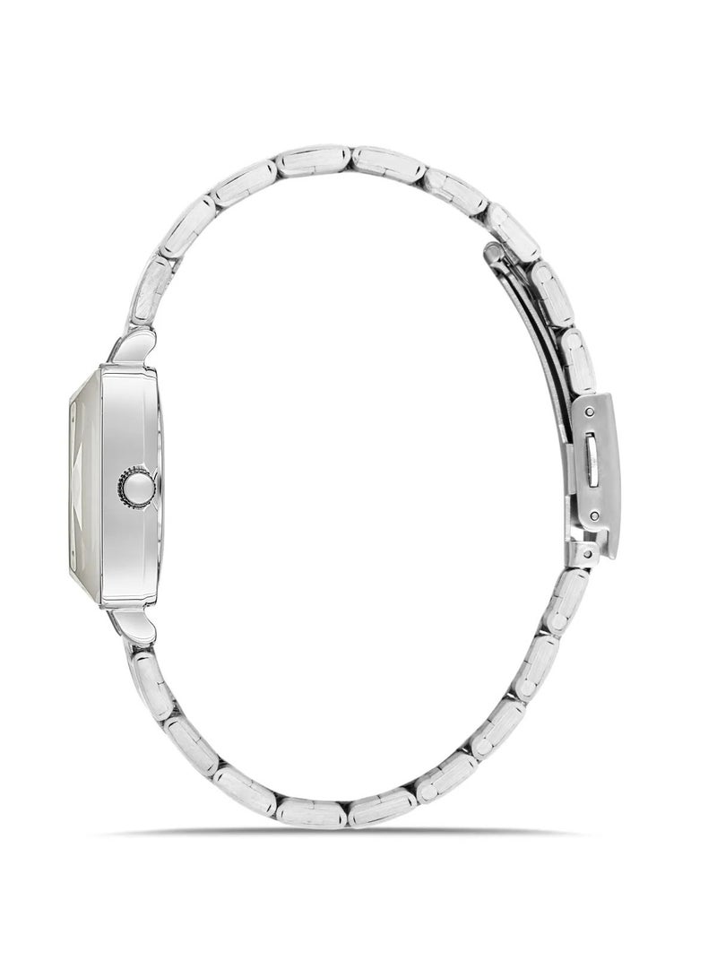 OMAX Omax Women's Silver Casual Luxury Wrist Watch, Watches for Women, Stainless Watches, Stainless Band, Round Dial, Waterproof Watch, 1 Year Warranty - Image 2