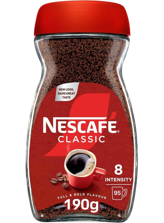 Nescafe Classic Instant Coffee Jar 190g 190ggrams Single - Image 1