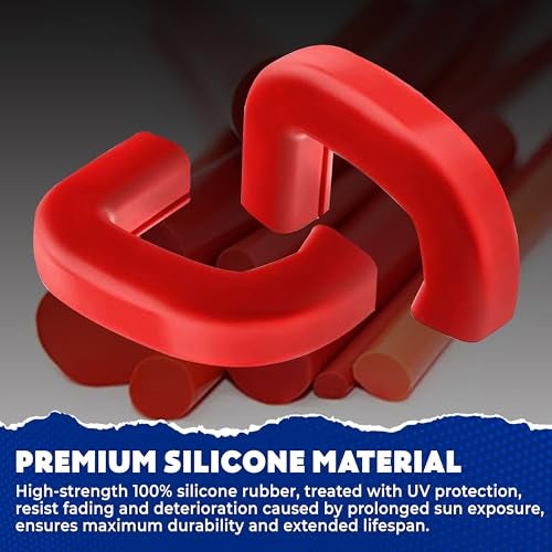 MITANLUXI Tow Hook Cover Compatible with GMC Sierra 1500 2019, 2020, 2021, 2022, 2023, 2024, 2025 Accessories - Upgrade Design, Silicone Rubber, Red - Image 5