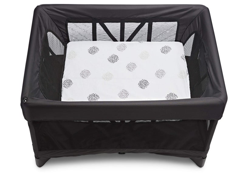 4moms breeze Bassinet Sheets, For Baby Bassinets and Furniture, Machine Washable and 100% Cotton, White & Grey, 2 Pack,2 Count (Pack of 1) - Image 2