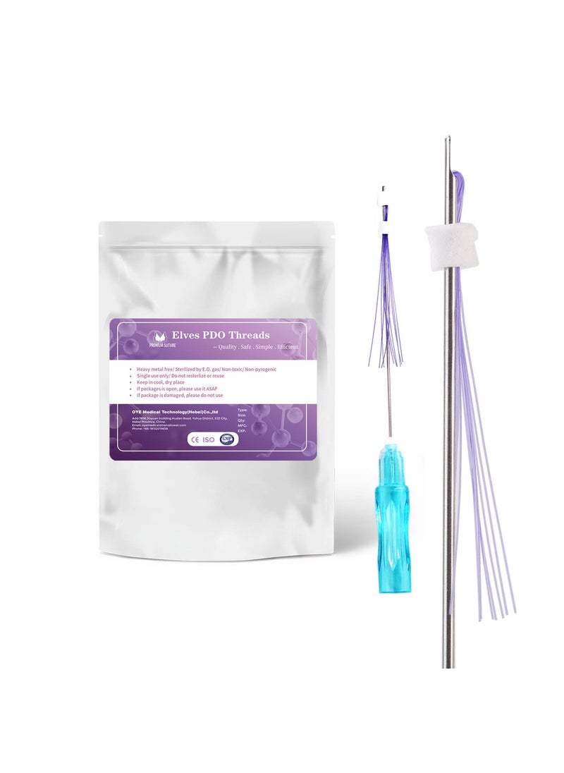 elves elves Pdo Threads Multi for Face and Whole Body LiftMulti Threads Pdo with Blunt L TipComes With The PilotStarter Tip 20pieces 23G60mm 