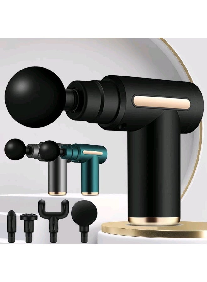 Mini Massage Gun Deep Tissue Percussion Massager 6 Speed Portable Electric Handheld Body Massager for Muscle Pain Relief Back Neck Shoulder Rechargeable Quiet Design - Image 3