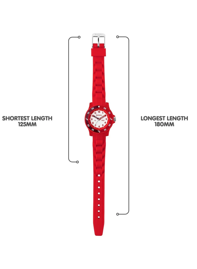 Tikkers  Tikkers Red Silicone strap Timer Teacher Watch for Men | Best Price UAE