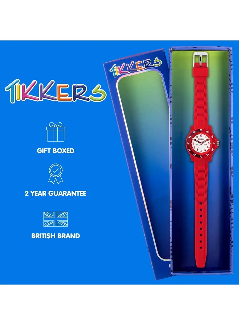 Tikkers  Tikkers Red Silicone strap Timer Teacher Watch for Men | Best Price UAE
