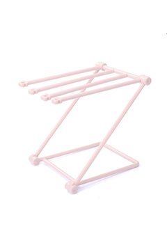 Generic Foldable Kitchen Paper Towel Rack Perforation-free Roll Paper Rack Shelf Dishcloth Stand Plastic Wrap Rag Storage Rack  - Image 1