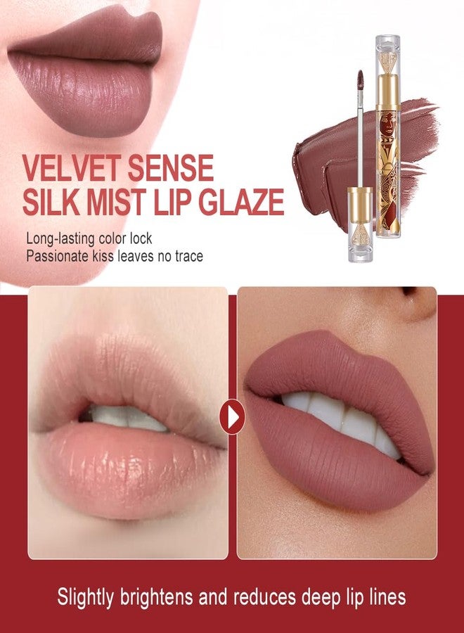 Hxssll Matte Velvet Lip Stain, Long-Lasting Lip Tint, Transfer-Resistant Waterproof Liquid Lipstick, Lightweight Non-Sticky Smudge-Resistant Lip Color with Cloud-Soft Blurring Misty Matte Finish 75A - Image 3