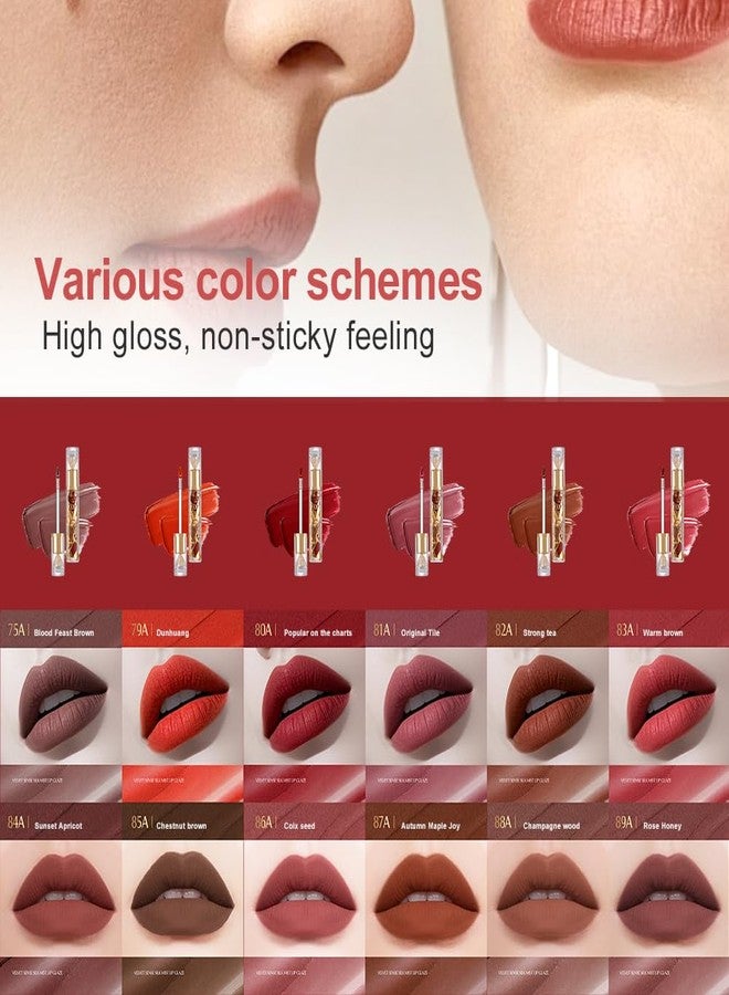 Hxssll Matte Velvet Lip Stain, Long-Lasting Lip Tint, Transfer-Resistant Waterproof Liquid Lipstick, Lightweight Non-Sticky Smudge-Resistant Lip Color with Cloud-Soft Blurring Misty Matte Finish 75A - Image 5