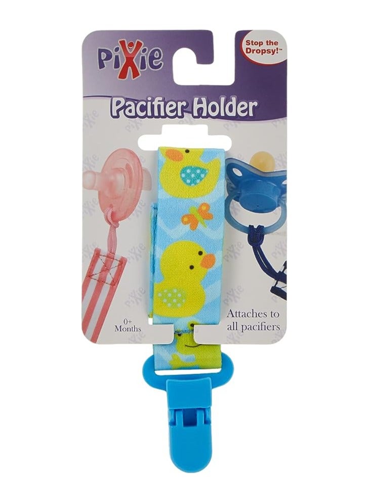 Pixie Pacifier Holder Duck Print Pack Of 6 - Image 1