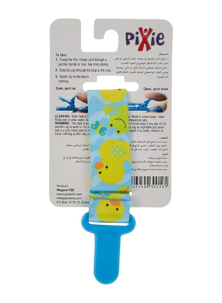 Pixie Pacifier Holder Duck Print Pack Of 6 - Image 2
