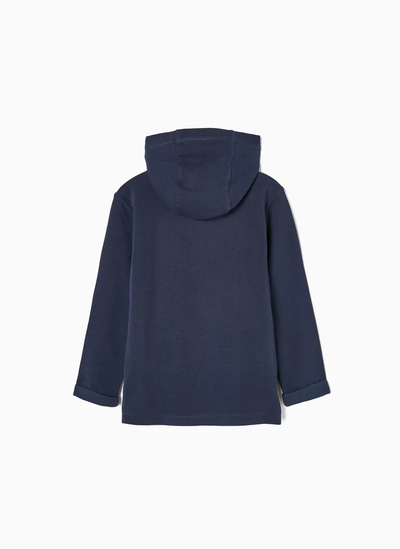 Zippy Zippy Cotton Polo Sweatshirt For Boys