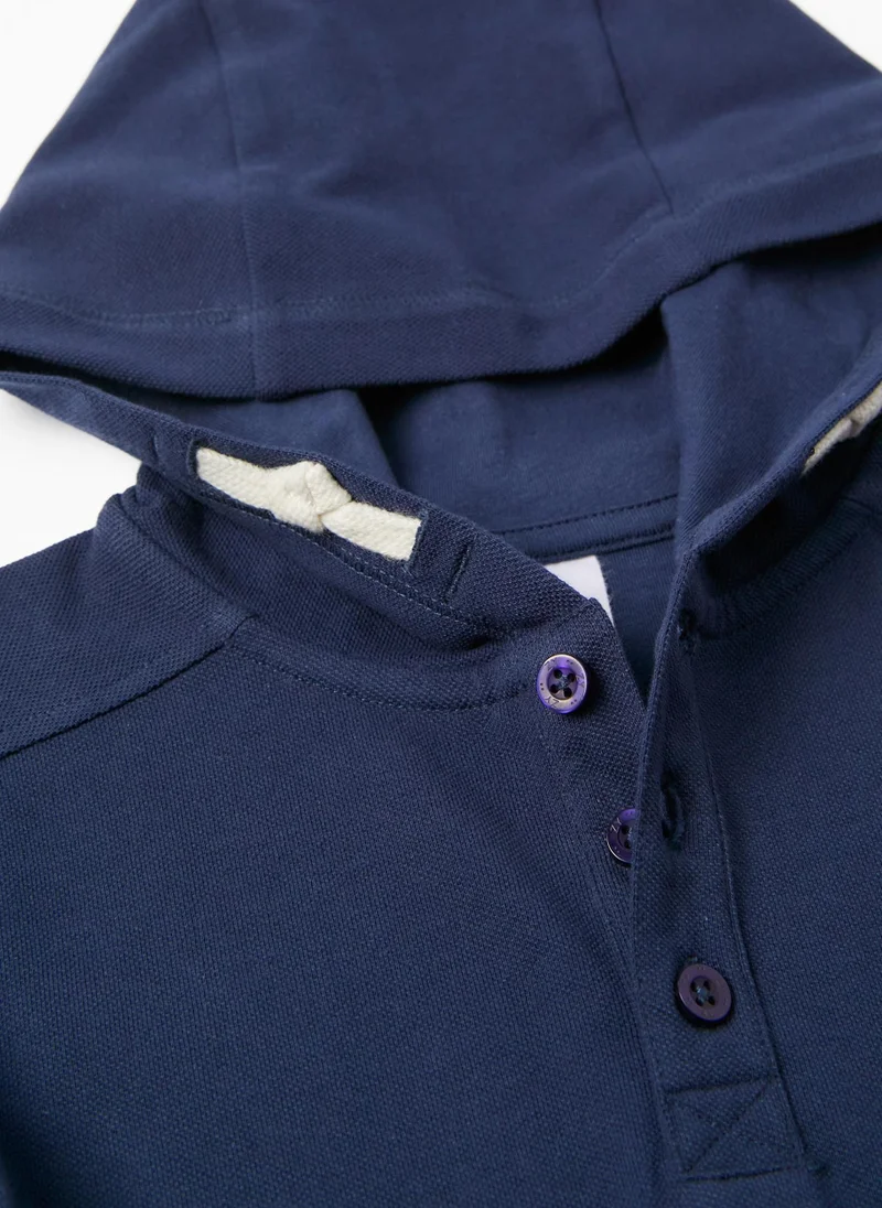 Zippy Zippy Cotton Polo Sweatshirt For Boys
