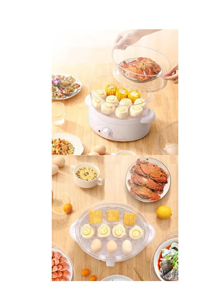 Lingrui - 3 Tier Electric Food Steamer for Cooking, Vegetable Steamer for Fast Simultaneous Cooking, Veggie Steamer, Food Steam Cooker, 60 Minute Timer, BPA Free Baskets, 600W, 10L - Image 1
