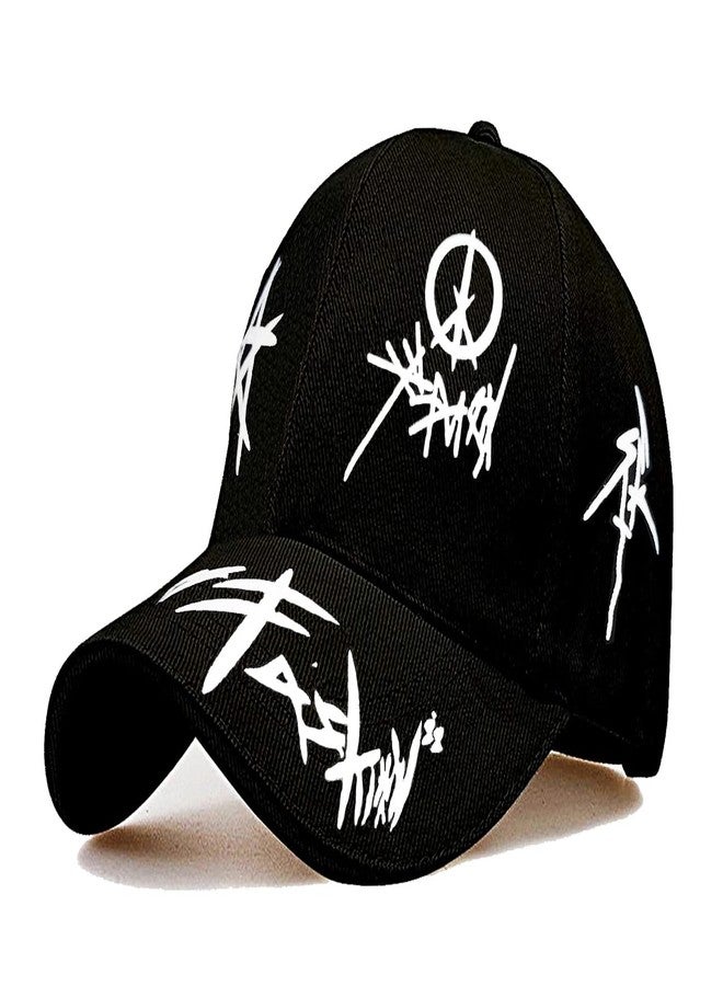 Shopper52 Unisex Cotton Cap (CAP-PRNT_Black_Free Size) - Image 1