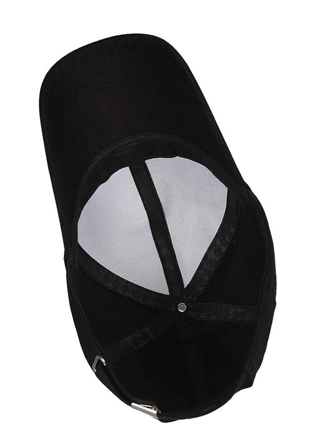 Shopper52 Unisex Cotton Cap (CAP-PRNT_Black_Free Size) - Image 4