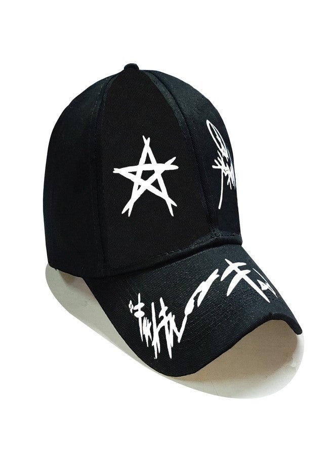 Shopper52 Unisex Cotton Cap (CAP-PRNT_Black_Free Size) - Image 3