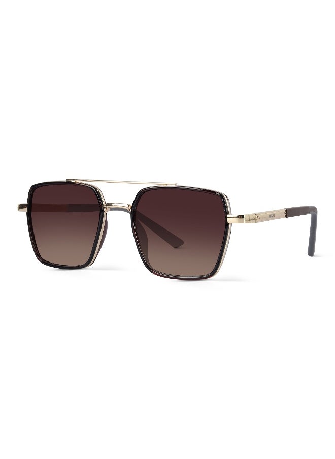 Woggles UV- Protected Brown Square Sunglasses  - Image 5