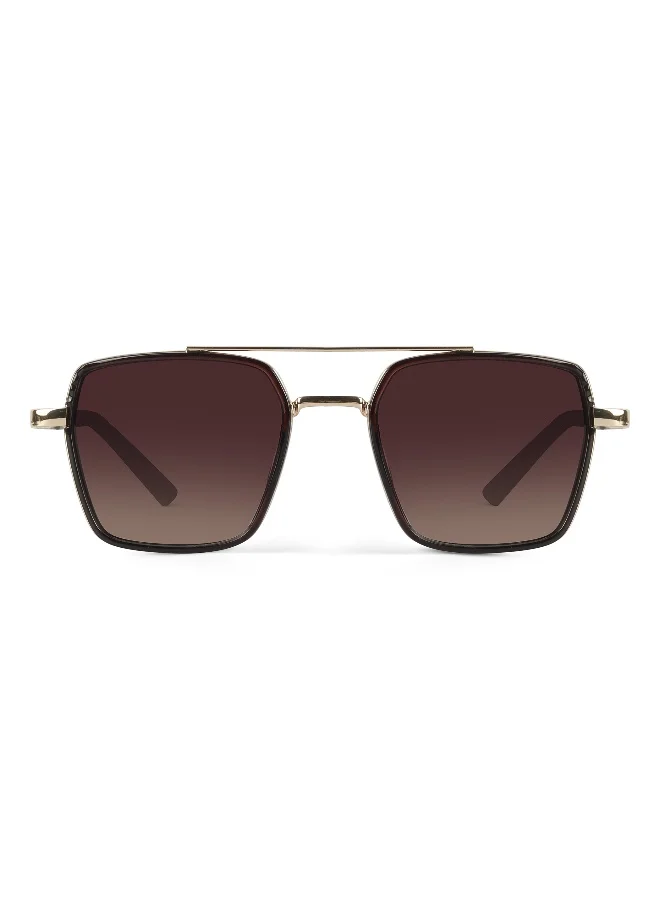 ووجلز UV- Protected Brown Square Sunglasses