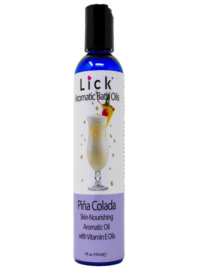 Lick Pina Colada Aromatic Bath Oil - Tropical Aroma - Soothing Bath Soak Oils, 4 oz - Image 1