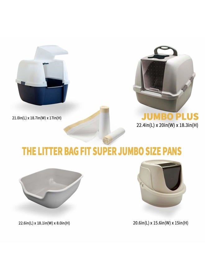 KONE Litter Box Liners Jumbo 45 x 18 inch Heavy Duty Drawstring Bags 20 Count - Image 4