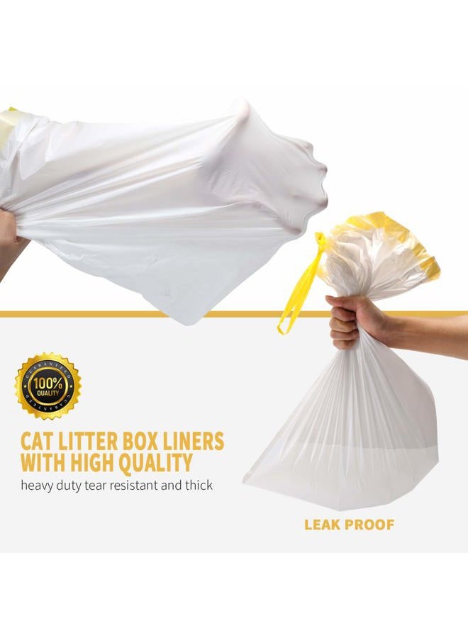 KONE Litter Box Liners Jumbo 45 x 18 inch Heavy Duty Drawstring Bags 20 Count - Image 2
