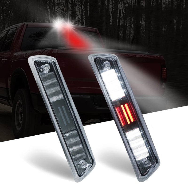 Gubebaili LED Third 3rd Brake Light with Gasket Center High Mount Stop Rear Cargo Lamp Fit for F150 20092014 Clear Lens