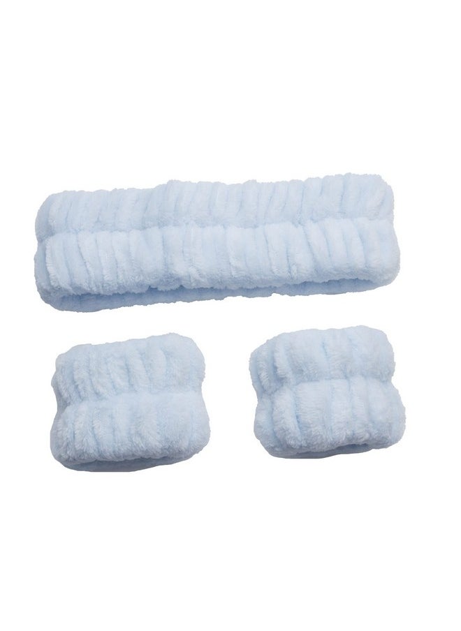 3 Pcs Headband Wrist Bands For Women Washing Face Soft Reusable Spa Microfiber Towel Headband Face Scrunchies Makeup Prevent Liquids From Spilling Down Your Arms (Light Blue) - pzsku/Z55DA4DAAB3CC4F7701BDZ/45/_/1718645587/a23fb2e6-013b-47be-9cf8-401fd5acba4a