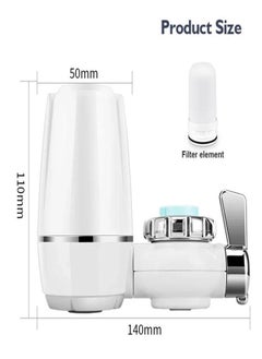 Generic Tap Water Purifier Kitchen Water Purifier Faucet With 4 PCS Replaceable Filters Washable Rust Bacteria Removal Ceramic Percolator Water Filter  - Image 1