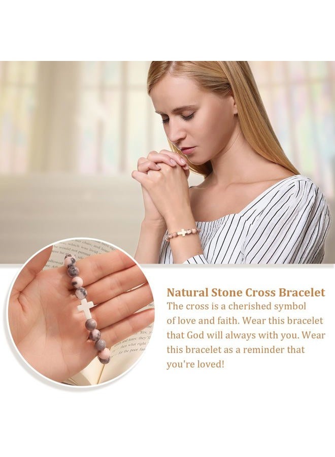 Paderast Christian Mothers-Day Gifts for Women, First Communion Confirmation Graduation Gifts Religious Cross Bracelet for Mom/Daughter/Friend/Sister/Grandma/Granddaughter/Godmother/Her, Inspirational Birthday - Image 3