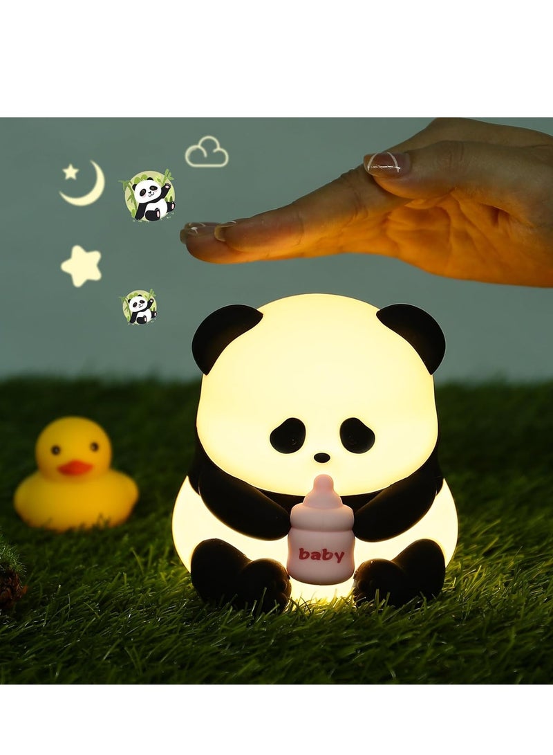ELTRAZONE Panda Night Light for Children, Cute Panda Night Lamp for Baby, Gifts for Girls, Toddlers, Rechargeable 7 Colours, Warm LED Night Lamp, Animal Light for Bedroom, Perfect Gifts for Baby - Image 1
