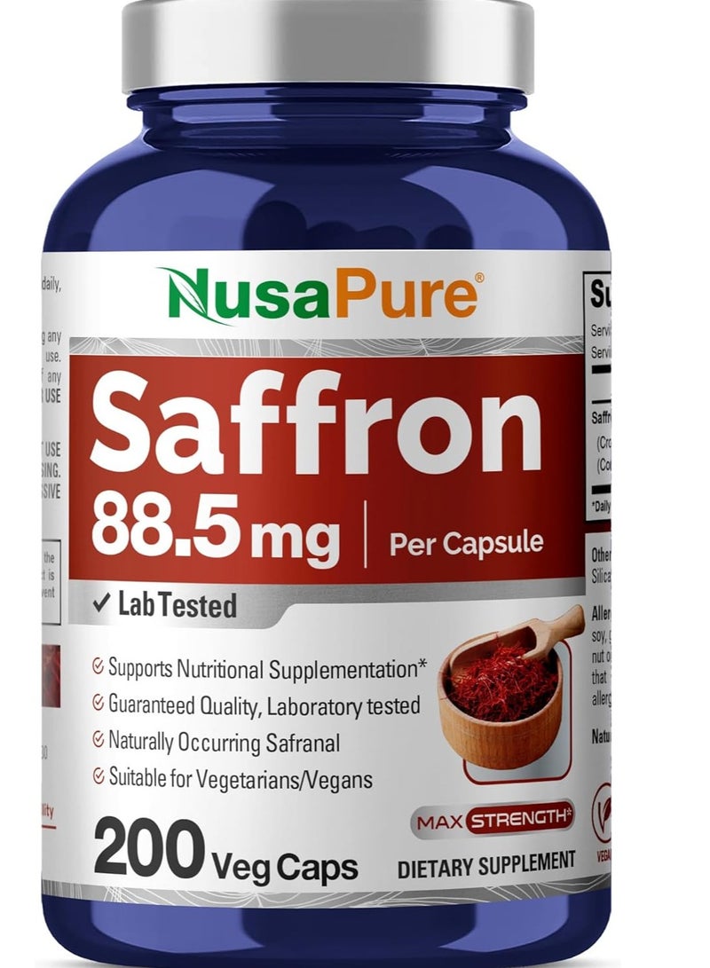 نوسابيور مستخلص الزعفران 88.5 مجم 200 كبسولة نباتية - Image 1