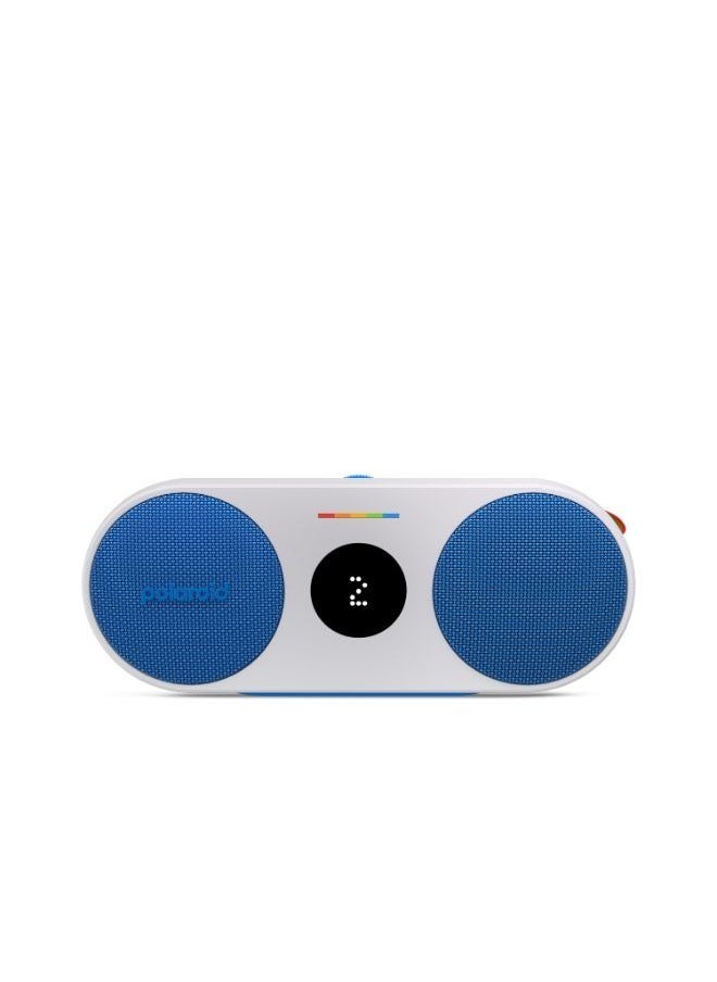 Polaroid POLAROID P2 Music Player Bluetooth Wireless Portable Speaker - Blue & White  - Image 1