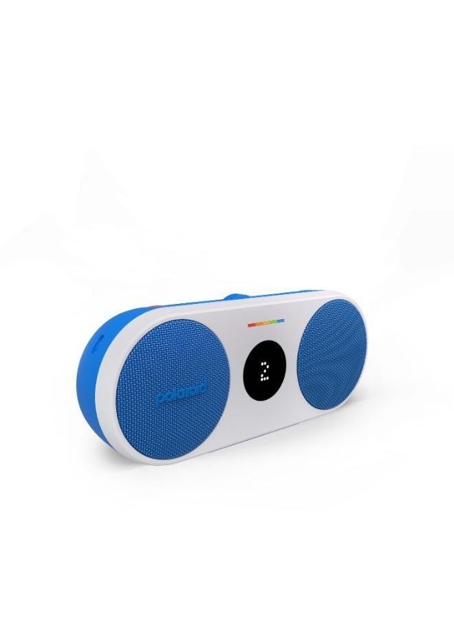 Polaroid POLAROID P2 Music Player Bluetooth Wireless Portable Speaker - Blue & White  - Image 3