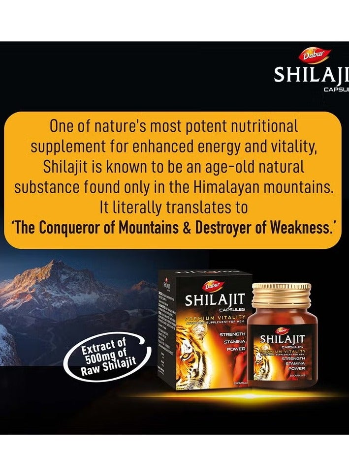 Dabur كبسولات دابور شيلاجيت 30 حبة - Image 2