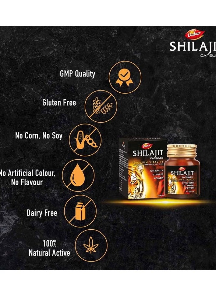 Dabur كبسولات دابور شيلاجيت 30 حبة - Image 3