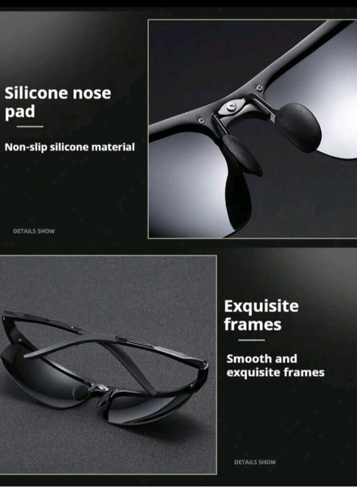 ديلز بيك نظارة شمسية رجالية أنيقة وعصرية واقية من الأشعة فوق البنفسجية - Image 5