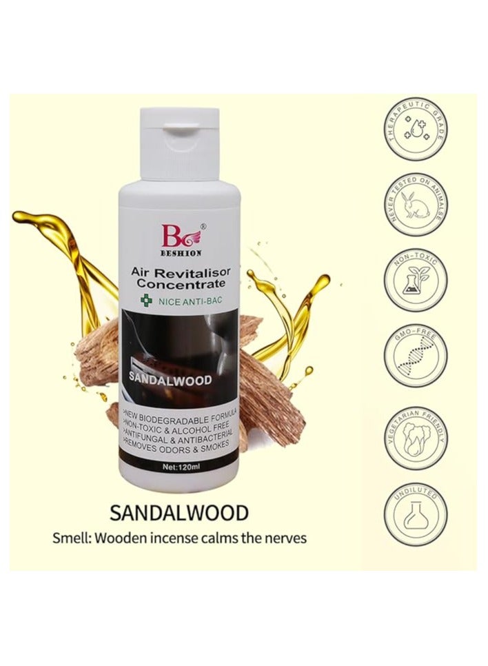 Sandalwood 120ML - Beshion Air Revitalisor Concentrate Water-Soluble Drops For Humidifier - Image 4